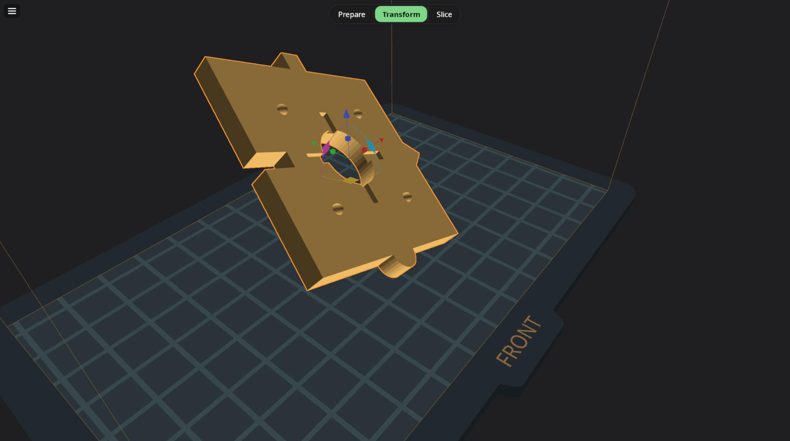Transforming a 3D mesh